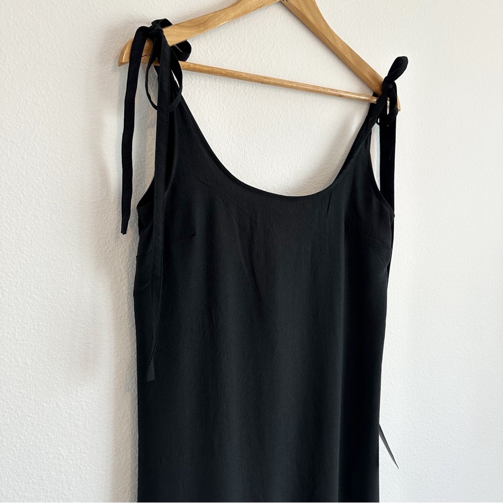 Lulus Salt Water Breeze Black Tie-Strap Maxi Dress - Picture 3 of 12